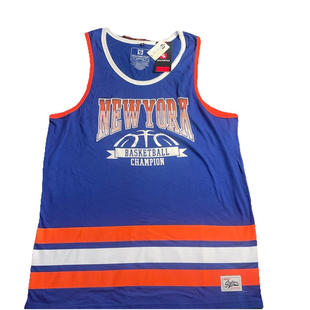 NWT Southpole Men's XXL Tank Too New York Basketball Knicks Colors